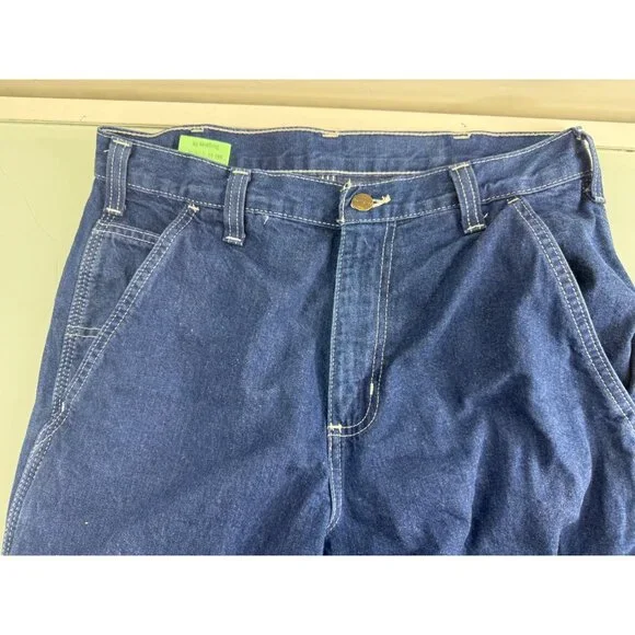 Carhartt Men Dungaree Fit Work Uniform Denim Jeans 29X30 - Picture 4 of 7
